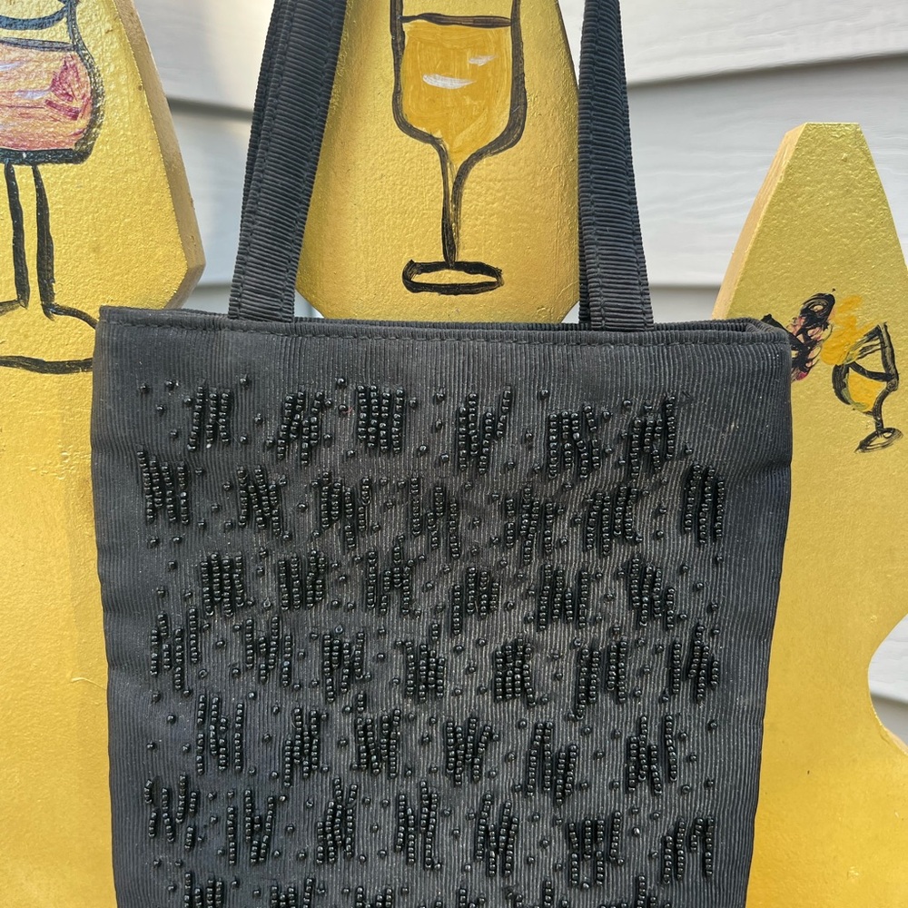 Liz Claiborne Black Beaded Mini Bag